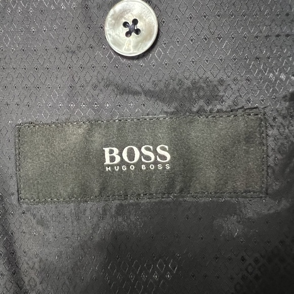 HUGO BOSS Mens Blazer Sport Coat Casual Jacket Size 40R Wool Navy Suit - Picture 4 of 8